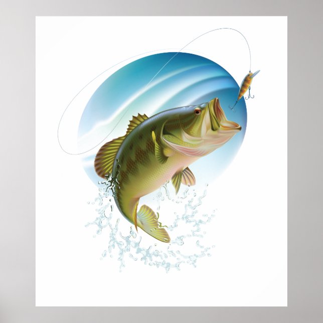 Large Mouth Bass Poster (Front)