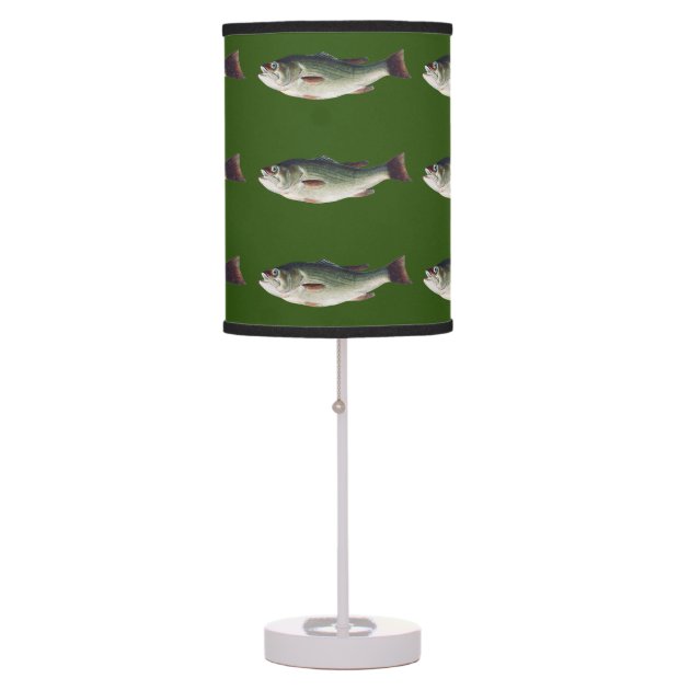 Largemouth bass table store lamp