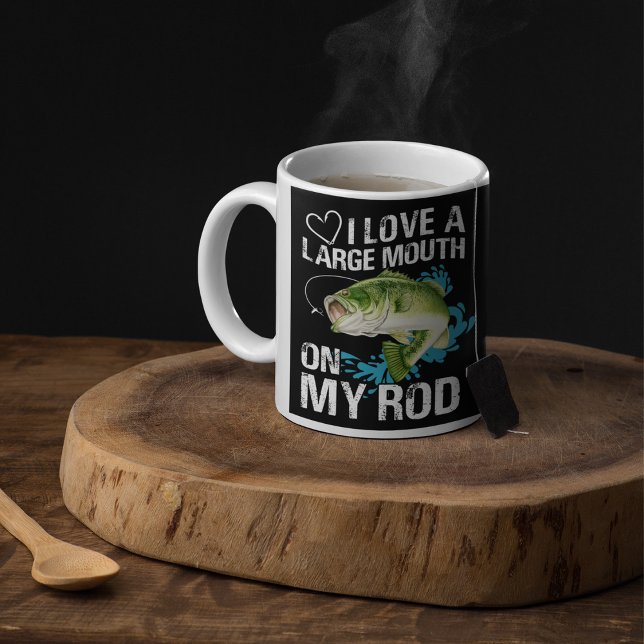 Large Mouth On My Rod Coffee Mug (Creator Uploaded)