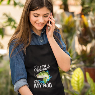 Large Mouth On My Rod Long Apron