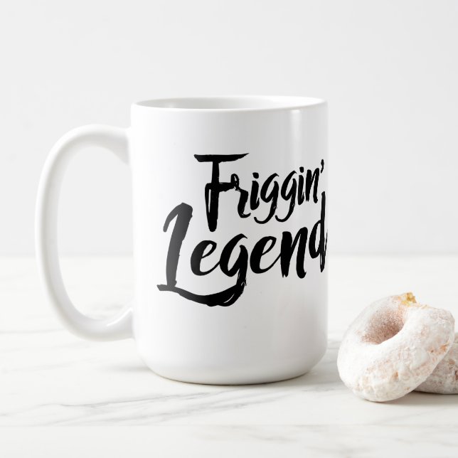 Large Mug - Friggin' Legend (With Donut)