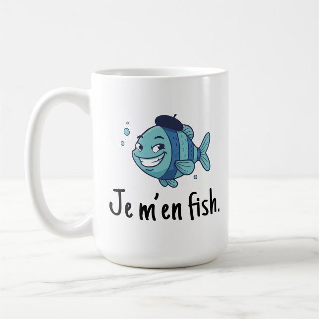Large Mug - Je m'en fish (Left)