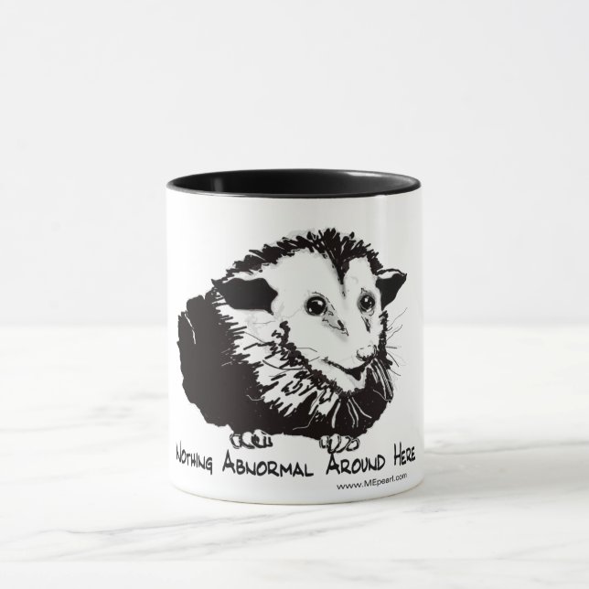 Large mug with possum image and profound sentiment (Center)