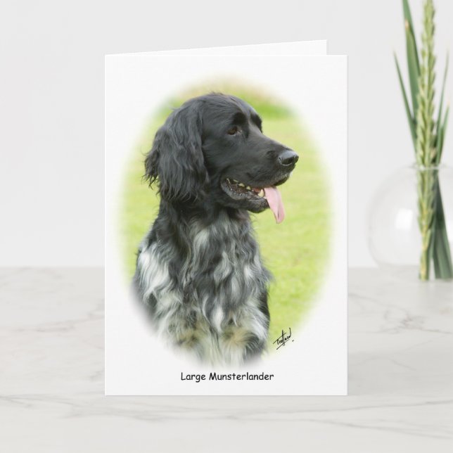 Large Munsterlander 9W020D-065 oval Card (Front)