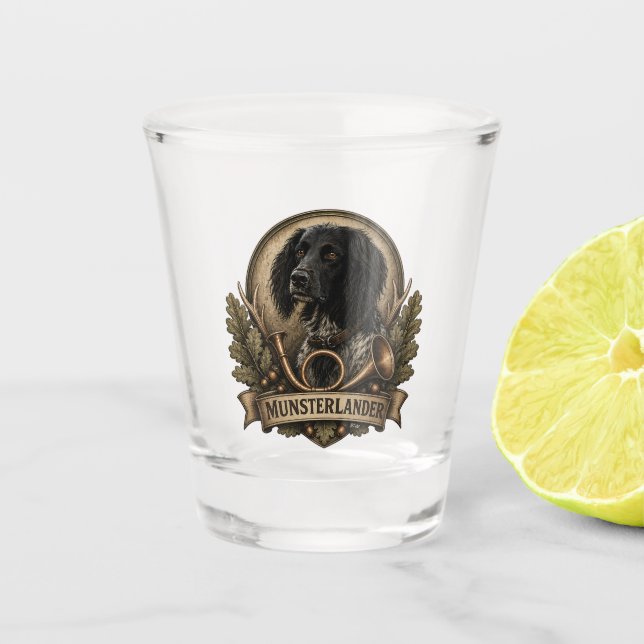  Large Munsterlander (logo)  Shot Glass (Front)