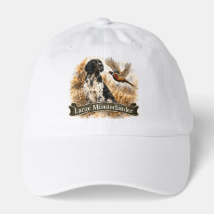 Large Münsterländer with  Pheasant Hat
