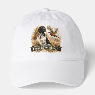 Large Münsterländer with  Pheasant Hat