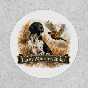 Large Münsterländer with Pheasant Patch