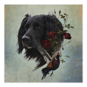 Large Munsterlander with pheasant Photo Print