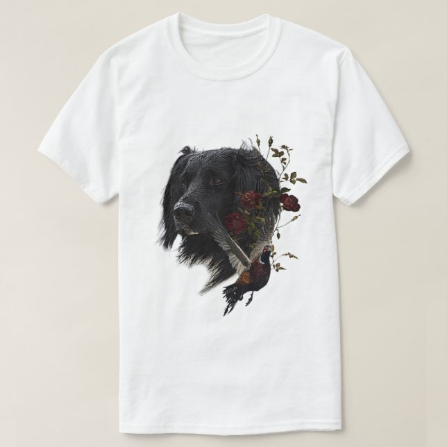 Large Munsterlander with pheasant     T-Shirt (Design Front)
