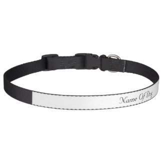 Large 'Name of Dog' Dog Collar