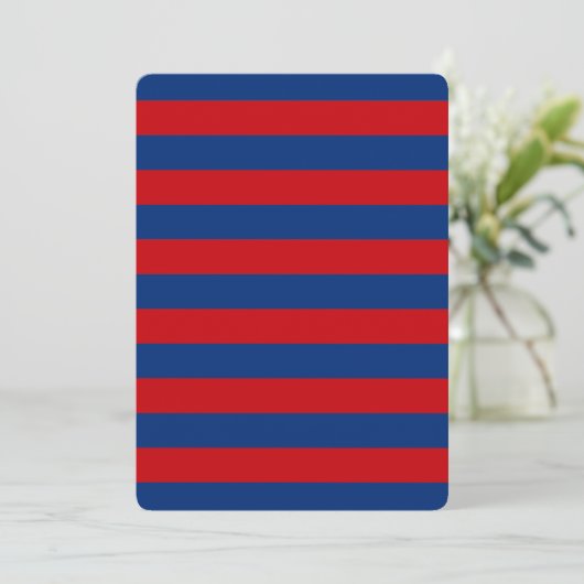 Large Nautical Theme Horizontal Stripes (Standing Front)