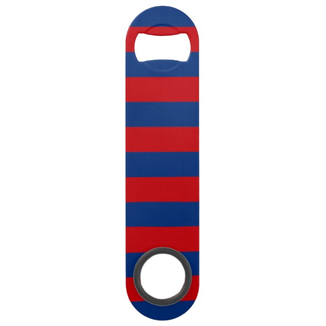 Large Nautical Theme Horizontal Stripes Bar Key (Front)