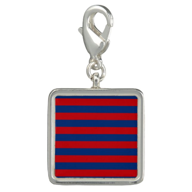Large Nautical Theme Horizontal Stripes Charm (Front)