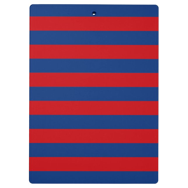 Large Nautical Theme Horizontal Stripes Clipboard (Back)