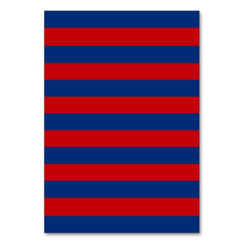 Large Nautical Theme Horizontal Stripes Table Number