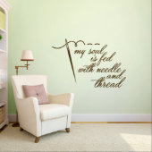 Large Needle And Thread Wall Decal (Large)