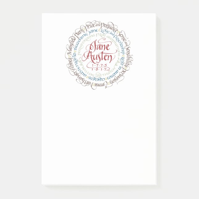 Large Notes - Jane Austen Period Dramas (Front)