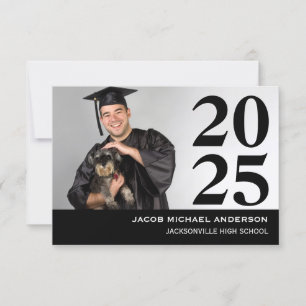 Large Numbers - 3x5 Graduation Announcement