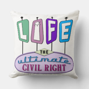 Large or small retro-styled throw pillow. pillow