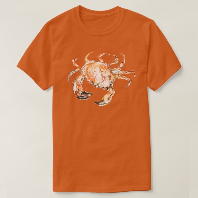 Large Orange Crab 1 T-Shirt (Design Front)
