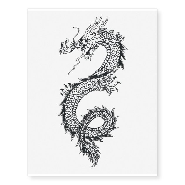 Wrapables Metallic Celebrity Inspired Temporary Tattoos, Dragon, Small, 1 -  Kroger