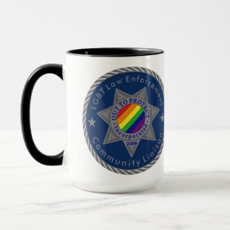 Large Out To Protect LGBT Liaison Mug