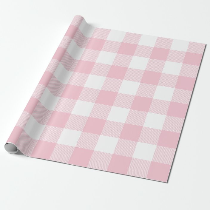 gingham wrapping paper