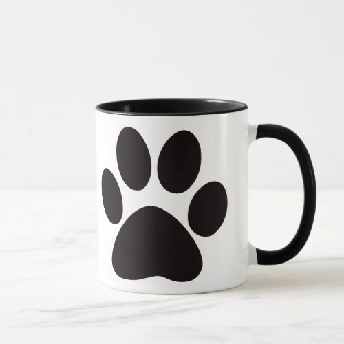 Large Paw Print Coffee Mug