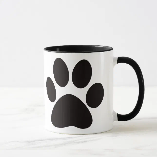 Large Paw Print Coffee Mug | Zazzle