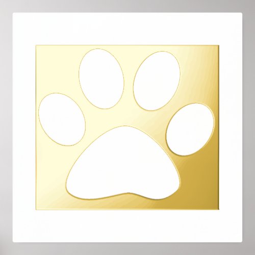 Large Paw Print Pattern Bedroom Gift Decor Classy