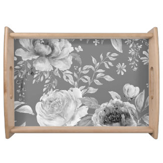 Large Peony Serving Tray