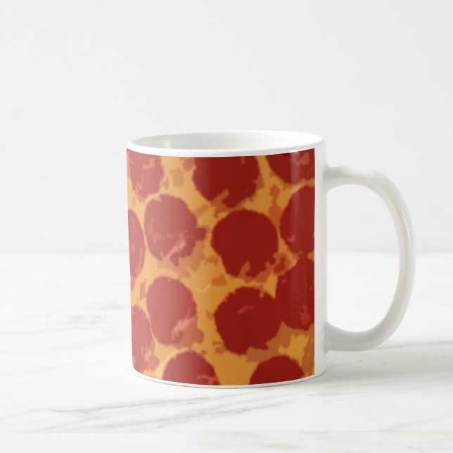 Large Pepperoni Pizza Coffee Mug (Right)