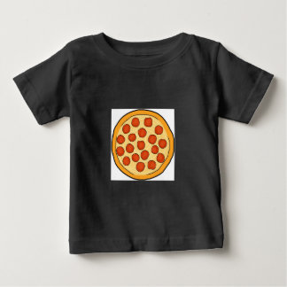 Large Pepperoni Pizza Whole Pizza Drawing Art Yum Baby T-Shirt