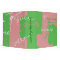 Large Perfect  Pink and Green Binder 2"