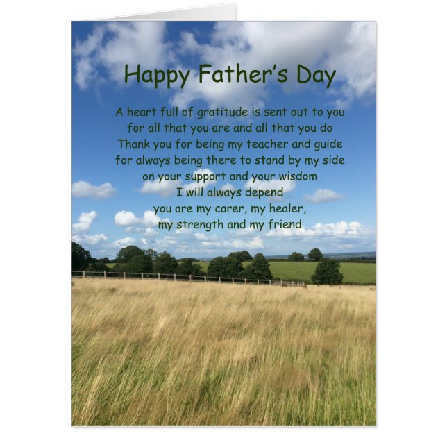 Large Personalised Happy Father’s Day greeting Card (Front)