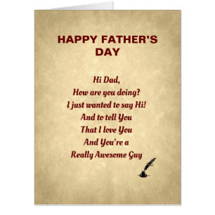Large Personalised Happy Father’s Day greeting Card
