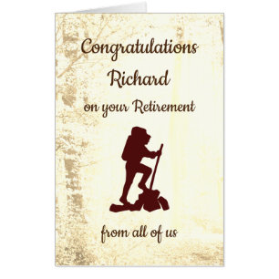 Large Personalised Retirement Card