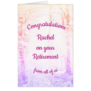 Large Personalised Retirement Card