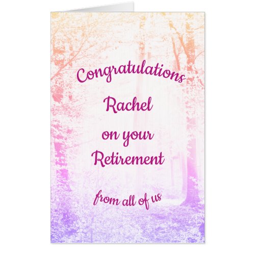 Large Personalised Retirement