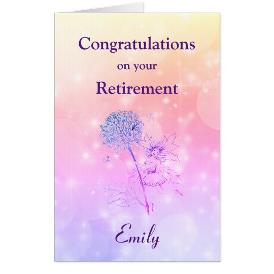 Large Personalised Retirement Greeting Card | Zazzle.com