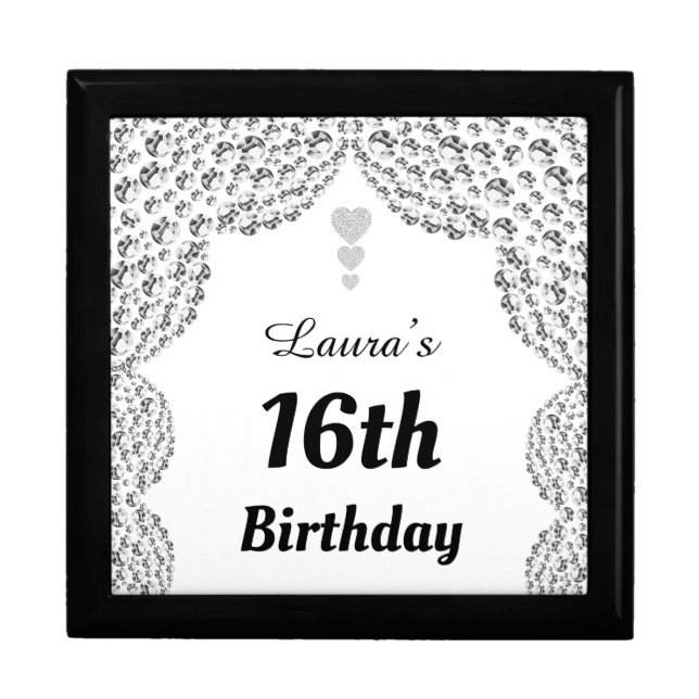 Large personalized 16th or edit age gift box (Front)
