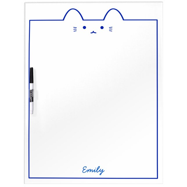 Large Personalized Cat Dry Erase Board (Front)