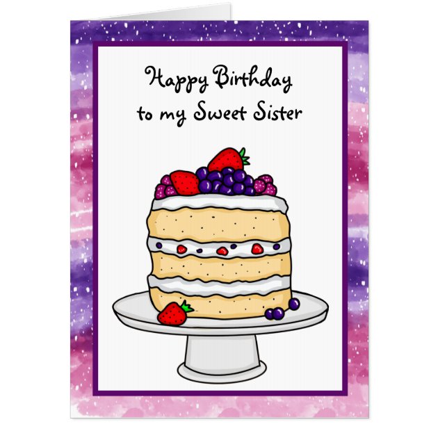 Letterbox Gifts | Cake Card | Sponge