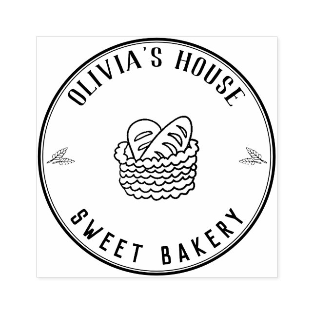 Large Personalized Homemade Logo Custom Rubber Sta Stamp (Imprint)