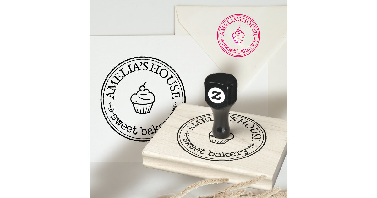 Signature Stamp No. 6, Custom Stamp, Personalized Stamp, Business Stamp,  Rubber Stamp, Modern Stamp, Minimal Logo, Wooden Rubber Stamp