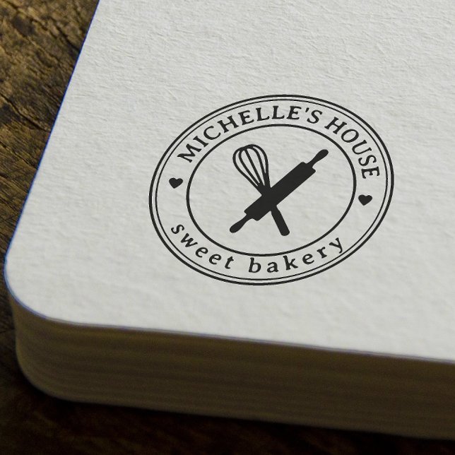 Large Personalized Homemade Logo Custom Rubber Stamp (Creator Uploaded)