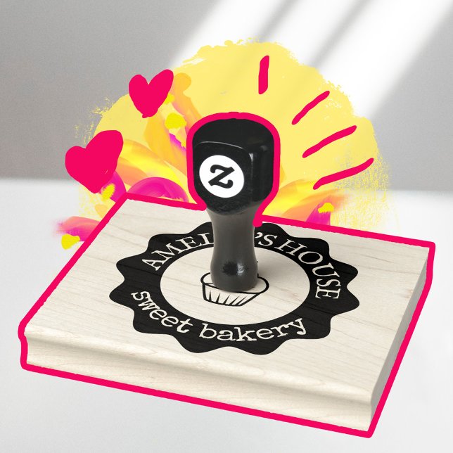 Large Personalized Homemade Logo Custom Rubber Stamp (Creator Uploaded)