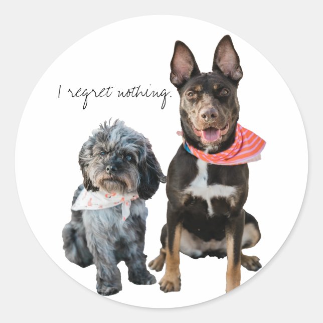 LARGE PERSONALIZED PHOTO Sticker (Front)