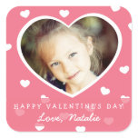 Large Personalized Valentine Photo Stickers